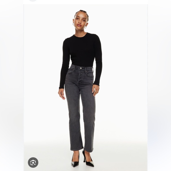 Aritzia Denim Forum Arlo High Rise Straight Jeans - Picture 1 of 13